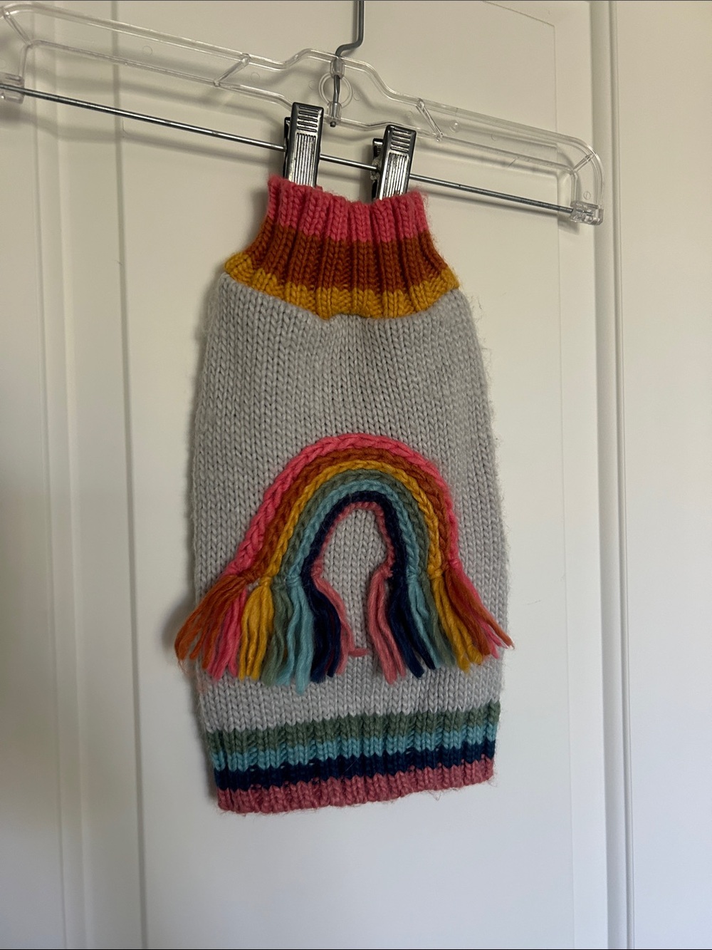 Dog Rainbow Knit Sweater